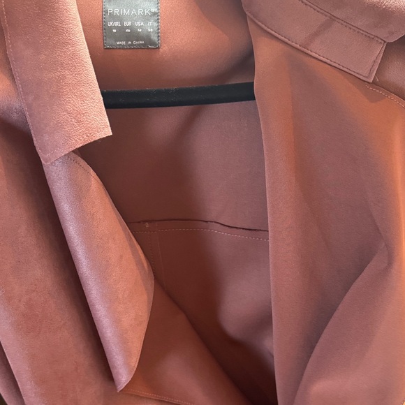 Women's Faux Suede Trench Coat - - Picture 10 of 10